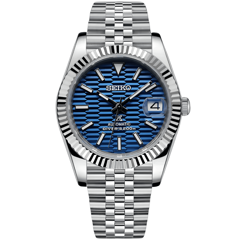 Seiko Datejust Textured Mod - Blue