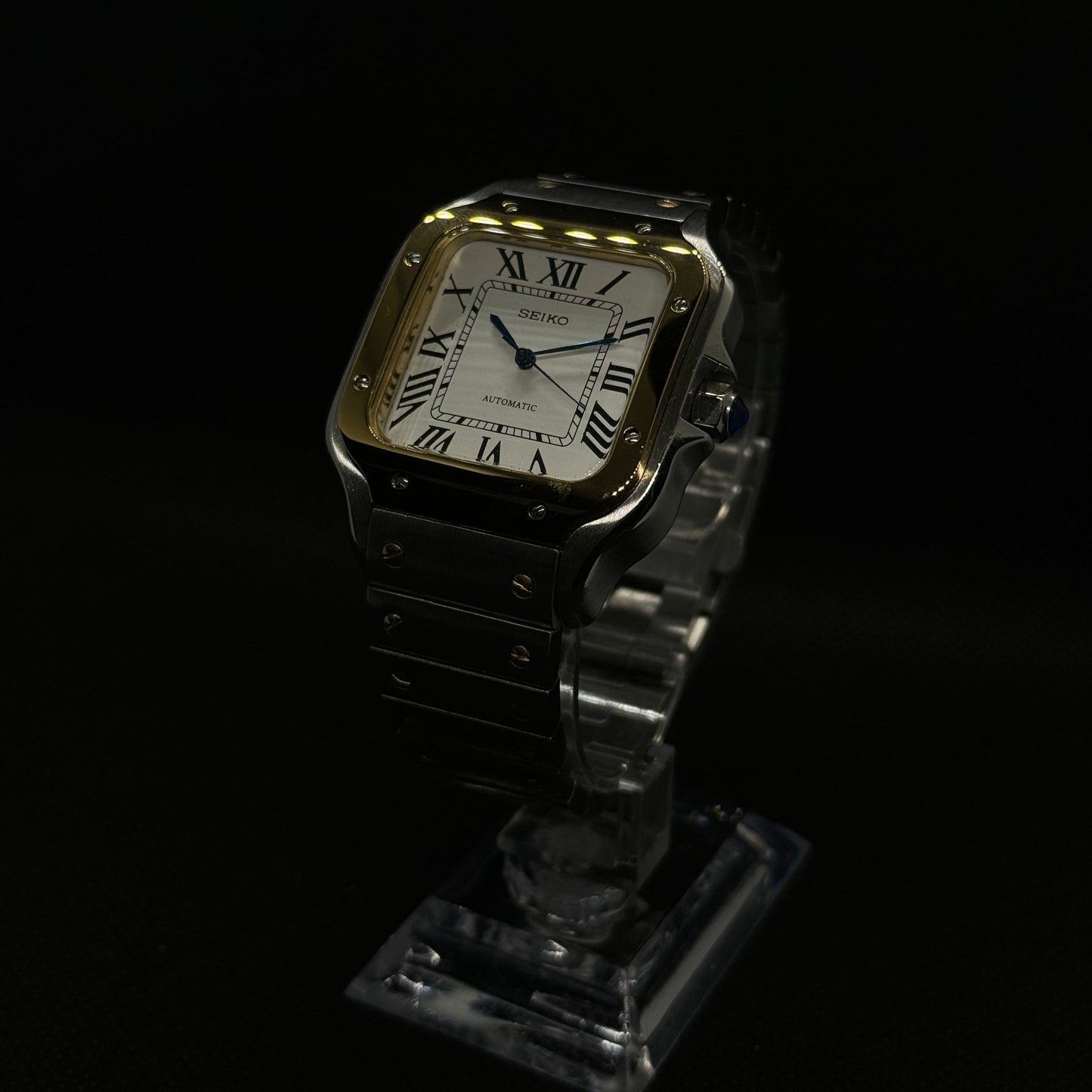 Seiko Santos Two - Tone Mod - White - Tempus Mods
