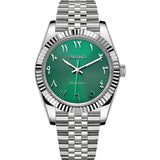 Seiko Datejust Textured Arabic Mod - Green