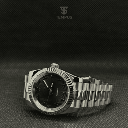 Seiko Datejust Textured Arabic Mod- Black