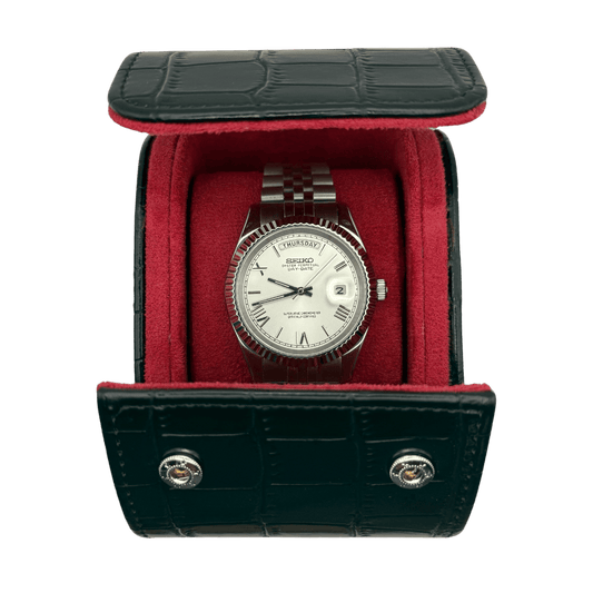 Crocodile Leather Watch Roll
