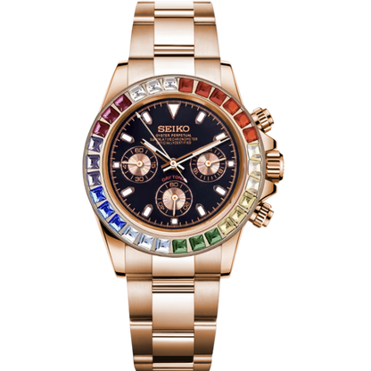 Seiko Daytona Rose Gold Mod - Rainbow