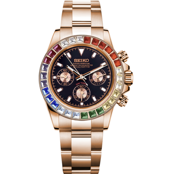 Seiko Daytona Rose Gold Mod - Rainbow