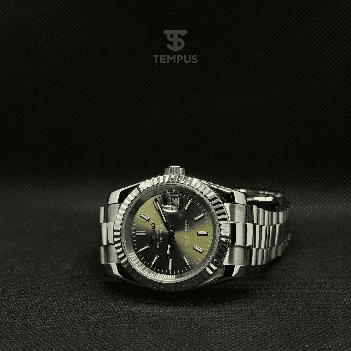 Seiko Datejust Mod - Olive
