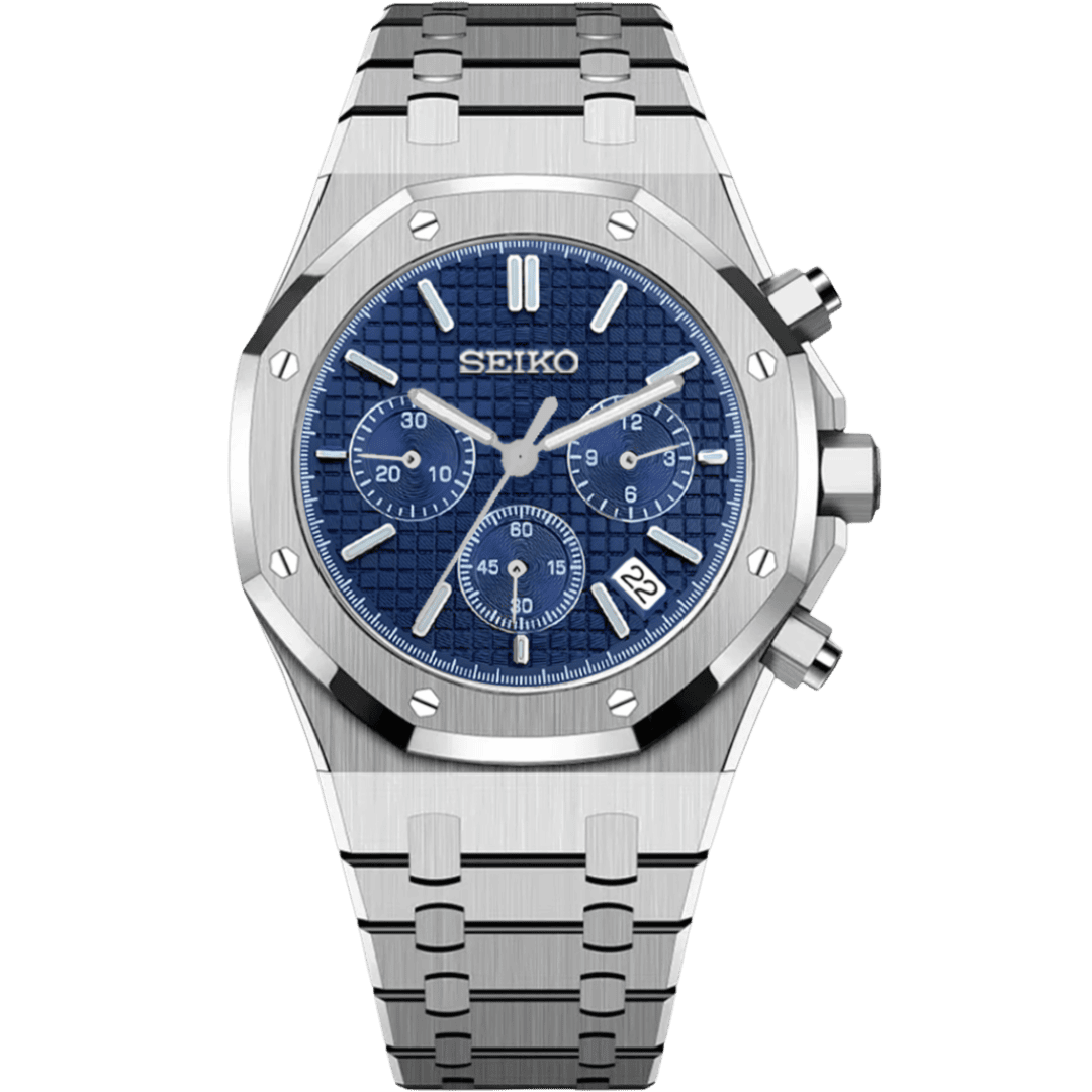 Seiko Royal Oak Chrono Mod - Navy