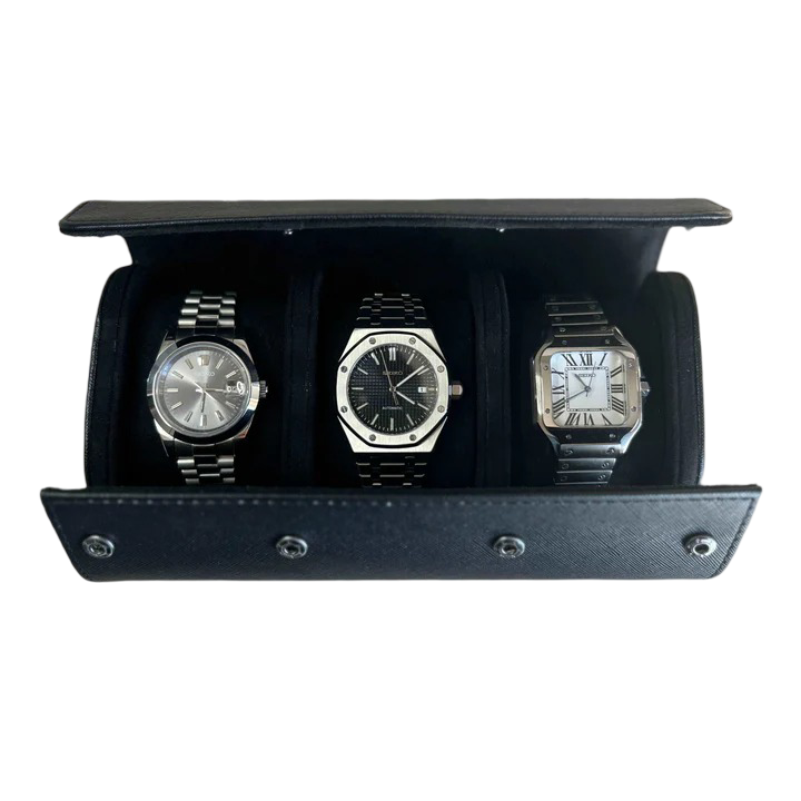 Premium 3 Slots Watch Travel Box