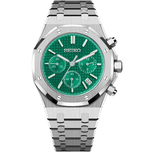 Seiko Royal Oak Chrono Mod - Green