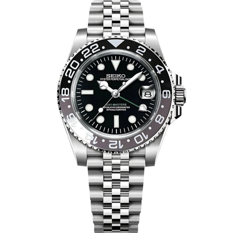 Seiko GMT Mod - Bruce Wayne