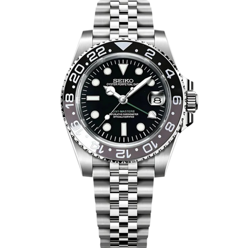 Seiko GMT Mod - Bruce Wayne