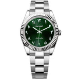 Seiko Datejust Textured Arabic Mod - Green