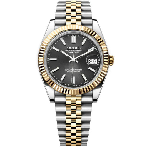 Seiko Datejust Two-Tone Mod - Black