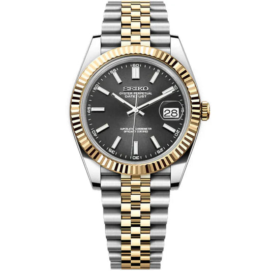 Seiko Datejust Two-Tone Mod - Black