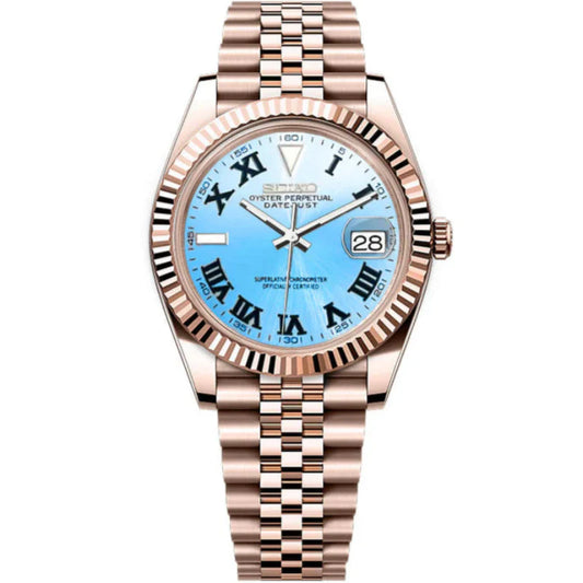Seiko Datejust Rose Gold Mod - Ice Wimbledon