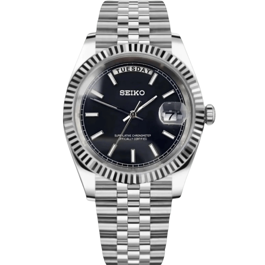 Seiko Day-Date Mod - Black