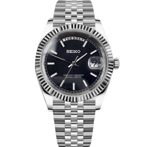 Seiko Day-Date Mod - Black