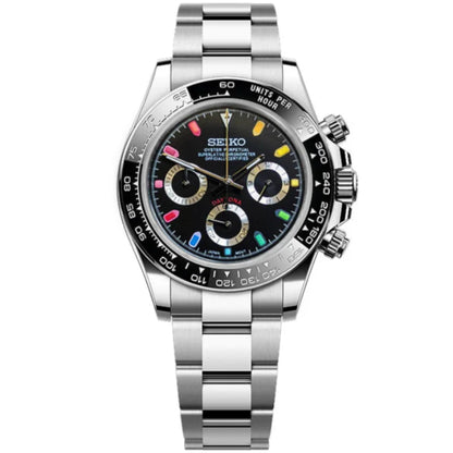 Seiko Daytona Mod - Rainbow Black