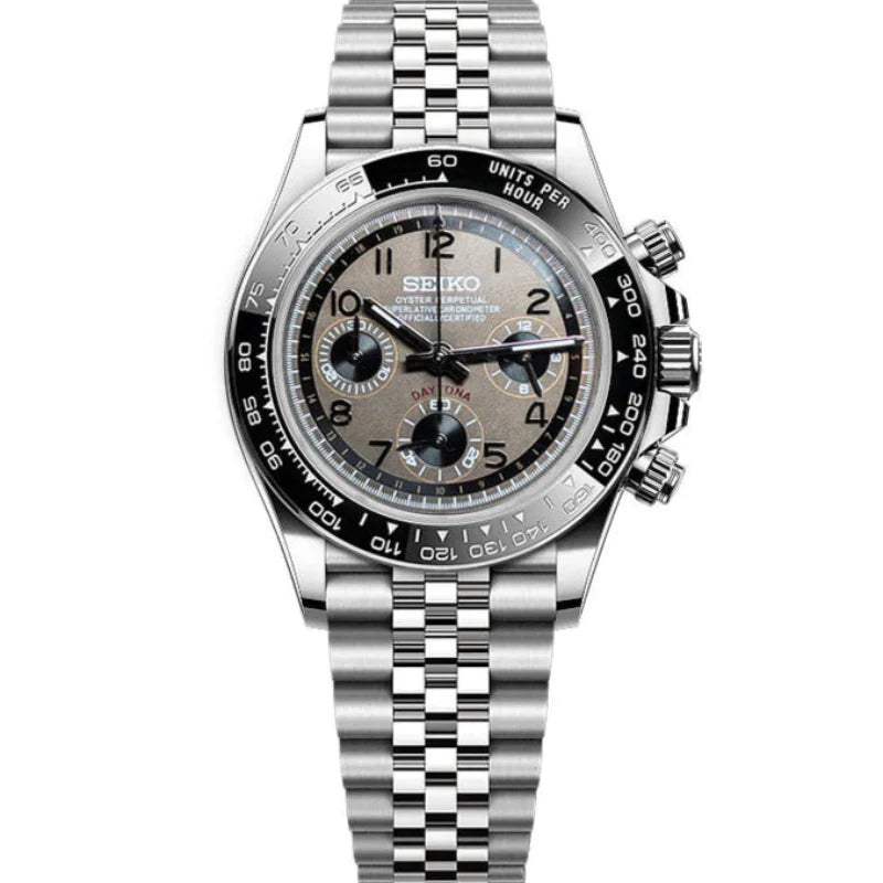 Seiko Daytona Mod - Gun Smoke