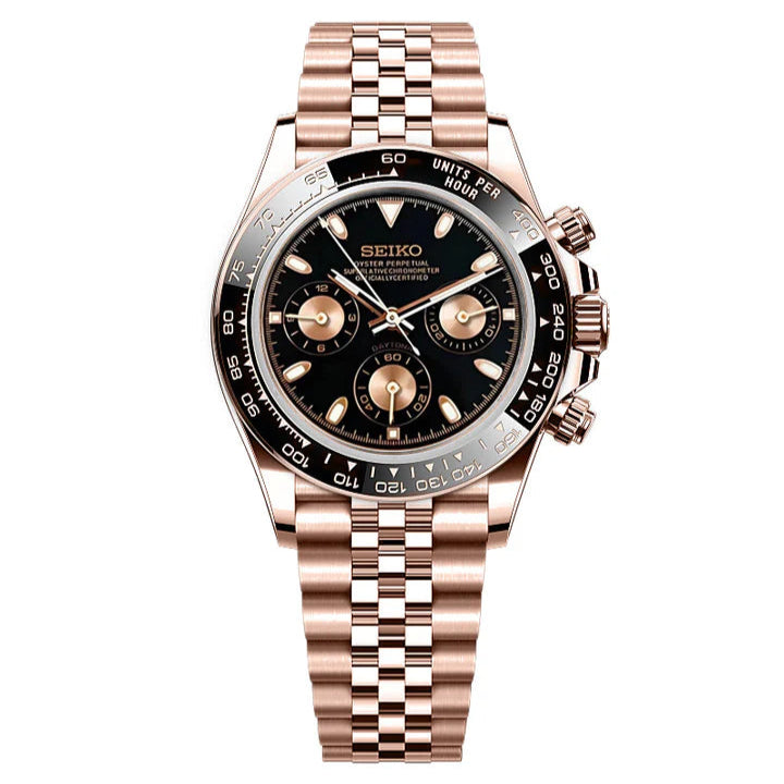 Seiko Daytona Mod - Rose Gold