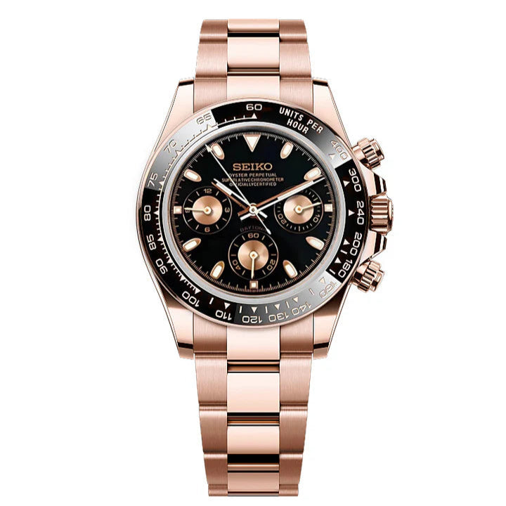Seiko Daytona Mod - Rose Gold