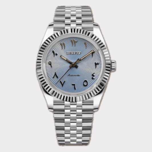 Seiko Datejust Arabic Mod - Baby Blue