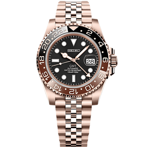 Seiko GMT Rose Gold Mod - Beer