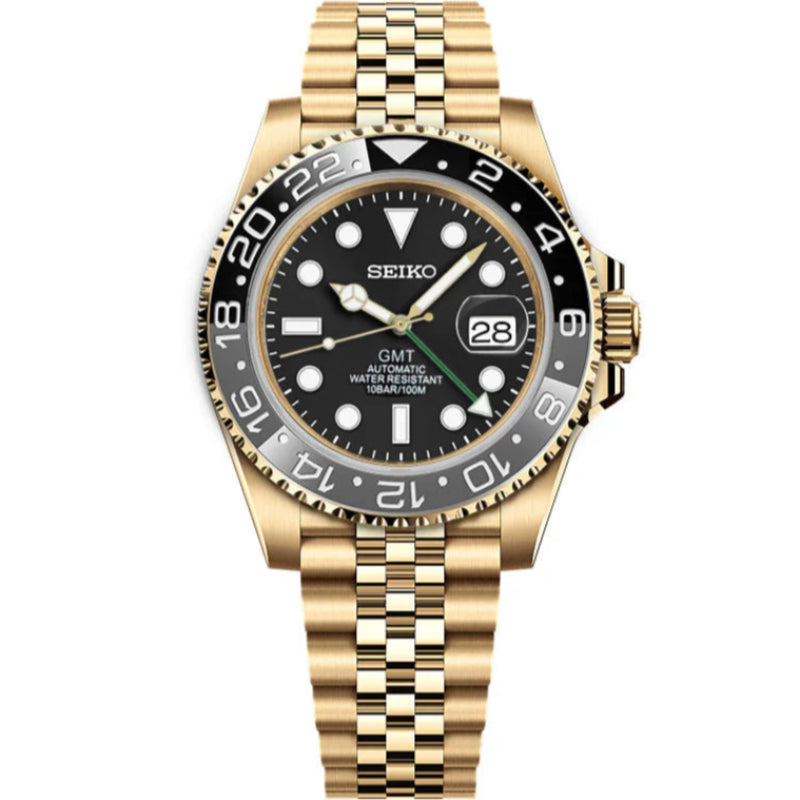 Seiko GMT Gold Mod - Bruce Wayne
