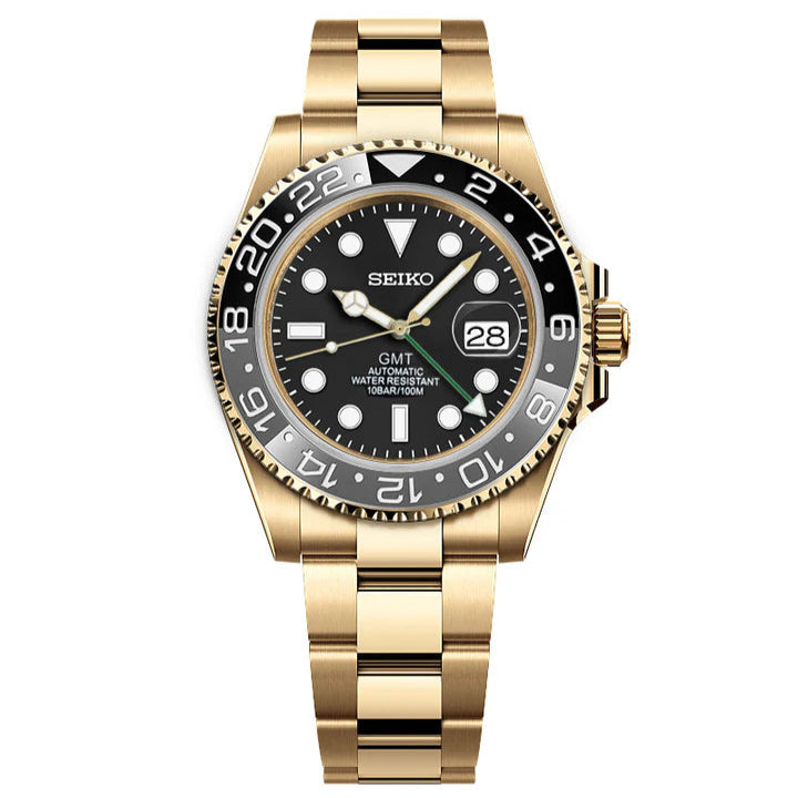 Seiko GMT Gold Mod - Bruce Wayne