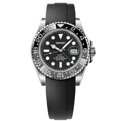 Seiko GMT Mod - Bruce Wayne