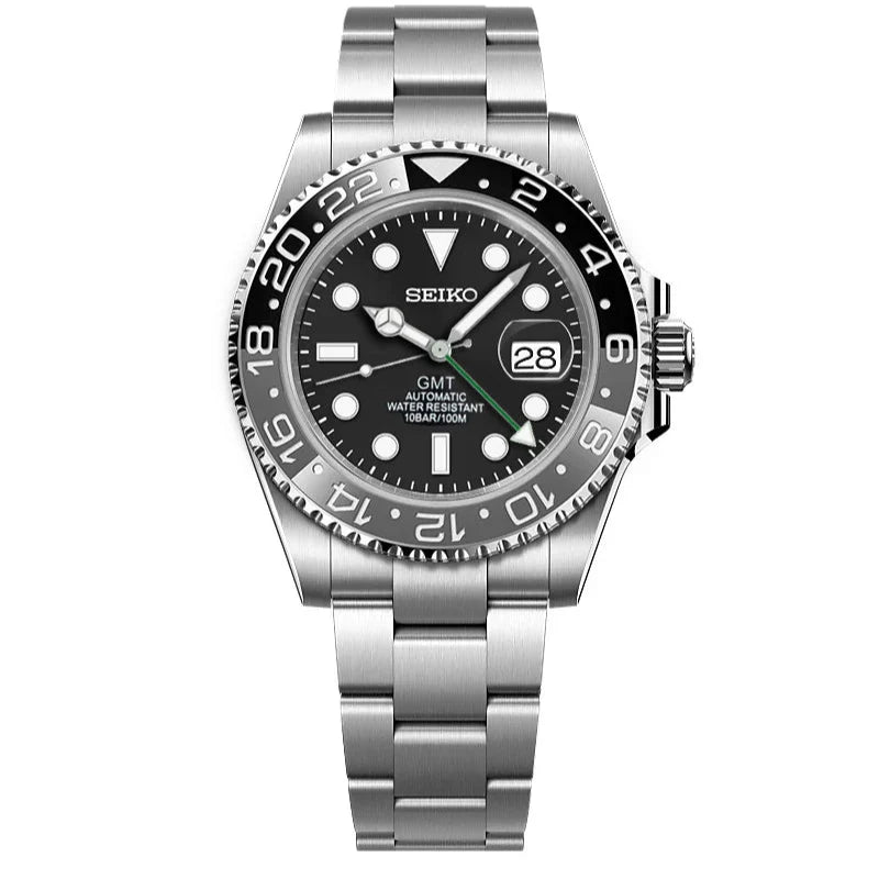 Seiko GMT Mod - Bruce Wayne