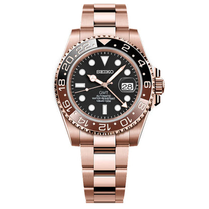 Seiko GMT Rose Gold Mod - Beer