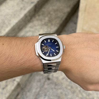 Seiko Nautilus Mod - Navy Blue Open Heart