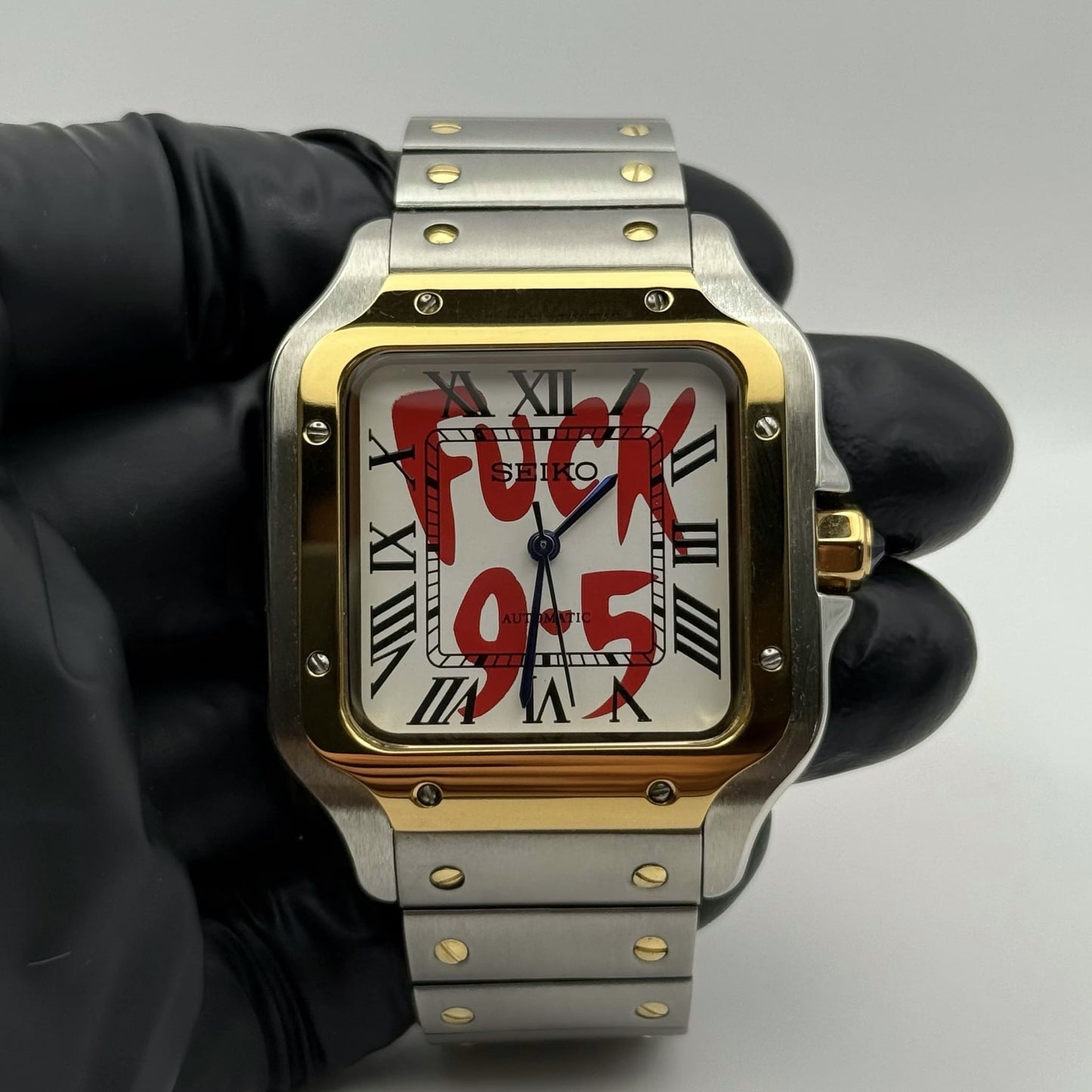 Seiko Santos F*ck 9-5 Mod Two-Tone - White