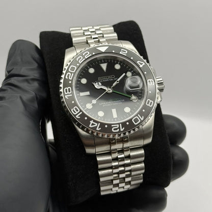 Seiko GMT Mod - Bruce Wayne