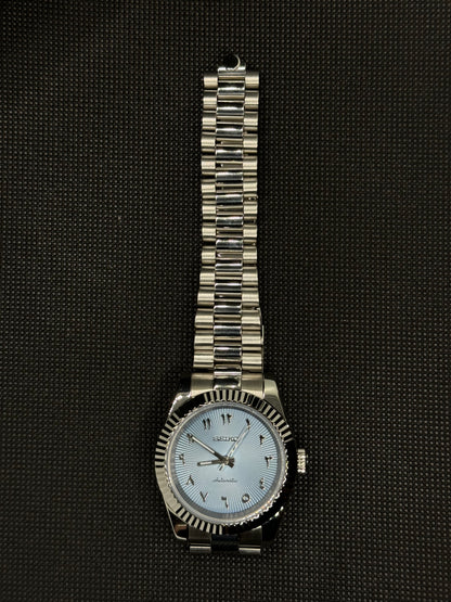 Seiko Datejust Arabic Mod - Baby Blue