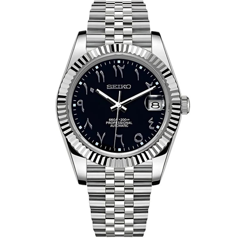Seiko Datejust Arabic Mod - Black