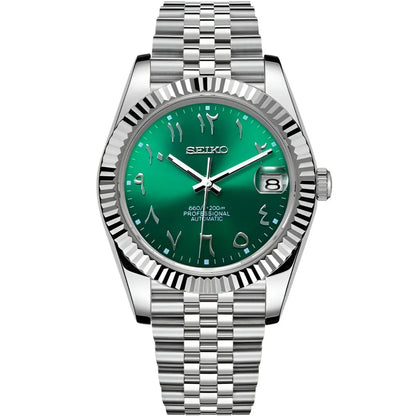 Seiko Datejust Arabic Mod - Green