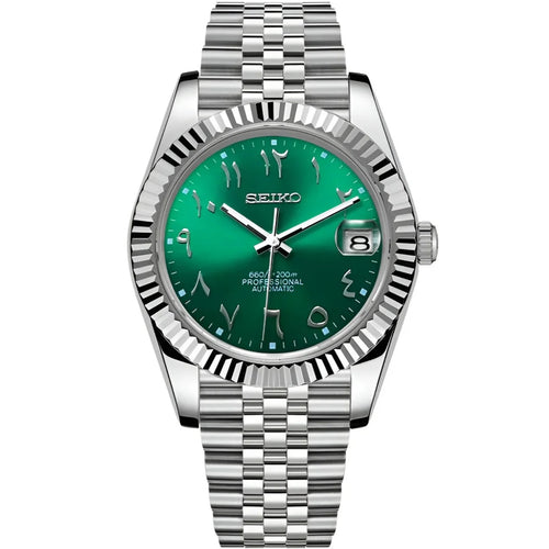 Seiko Datejust Arabic Mod - Green