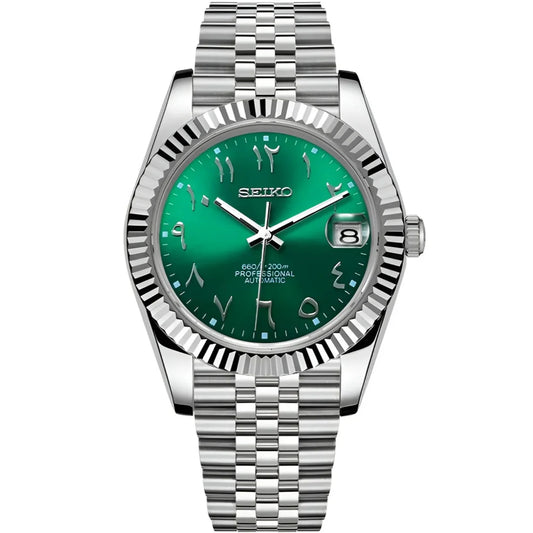 Seiko Datejust Arabic Mod - Green