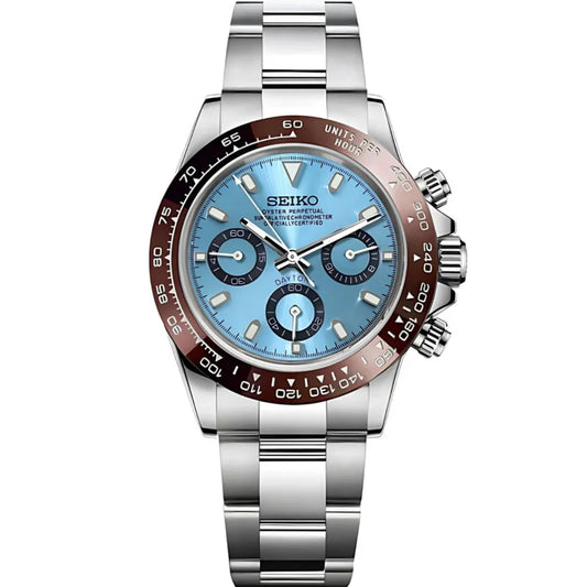 Seiko Daytona Mod - Platinum