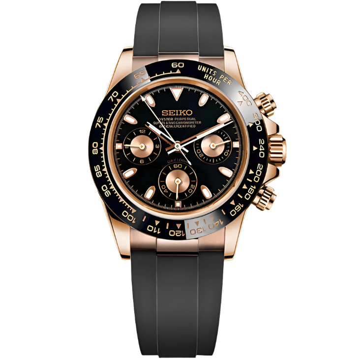 Seiko Daytona Mod - Rose Gold