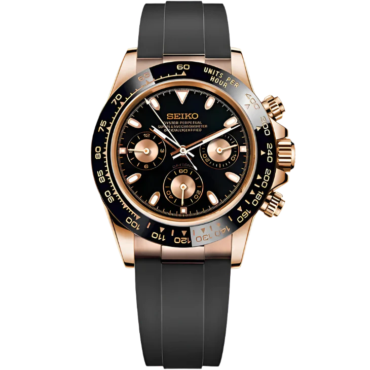 Seiko Daytona Mod - Rose Gold
