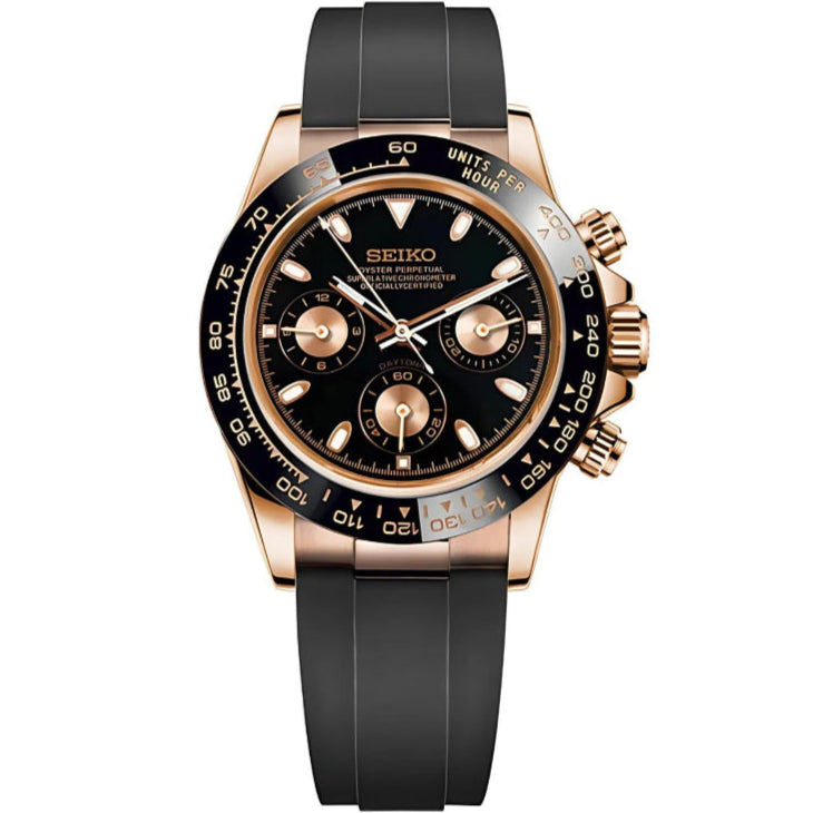 Seiko Daytona Mod - Rose Gold
