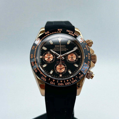 Seiko Daytona Mod - Rose Gold