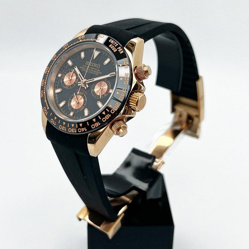 Seiko Daytona Mod - Rose Gold