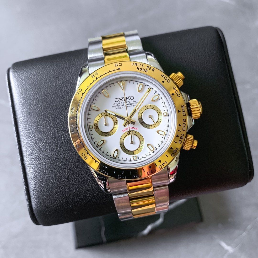 Seiko Daytona Two-Tone Mod - White