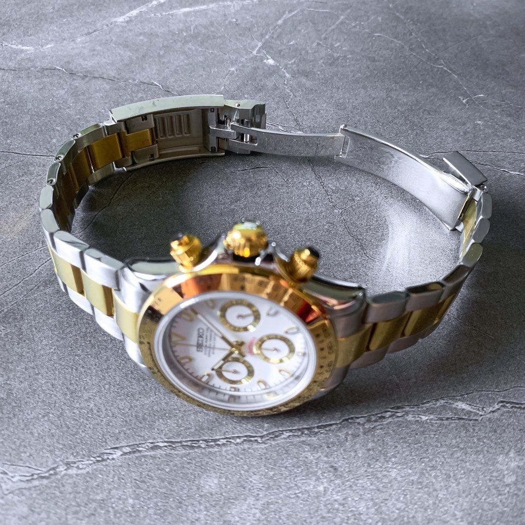 Seiko Daytona Two-Tone Mod - White