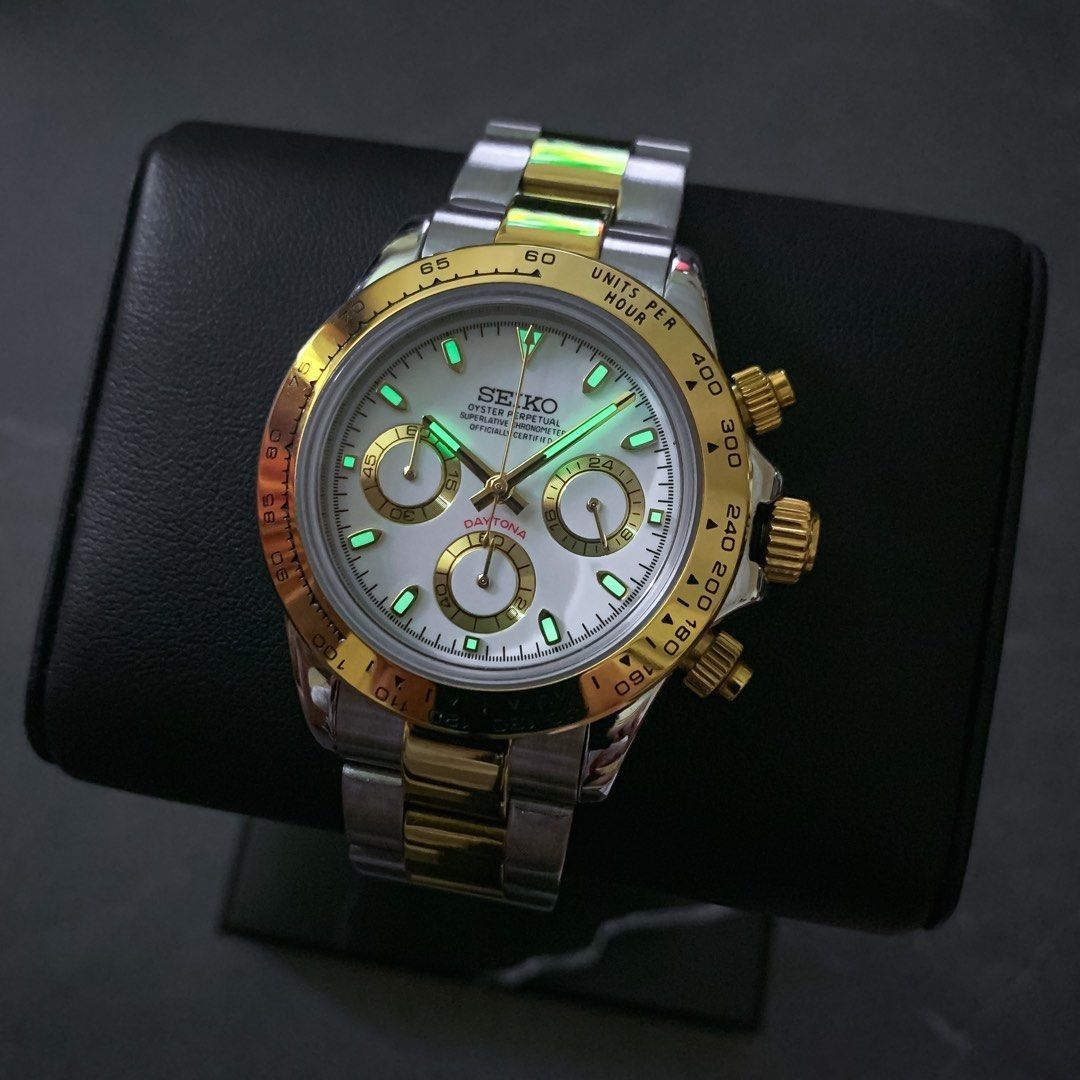 Seiko Daytona Two-Tone Mod - White