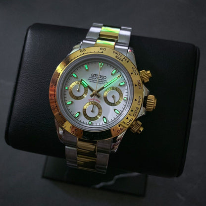Seiko Daytona Two-Tone Mod - White