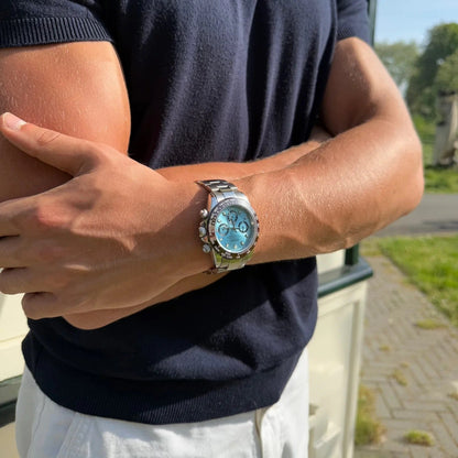 Seiko Daytona Mod - Platinum