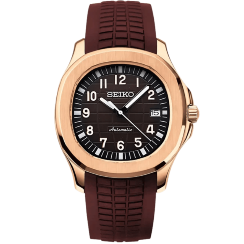 Seiko Aquanaut Rose Gold Mod - Chocolate - Tempus Mods